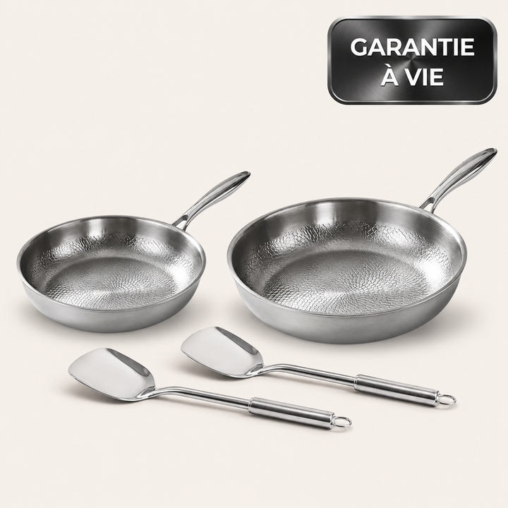 Vaillant Titane Ensemble Duo de Poêles Martelées Pro