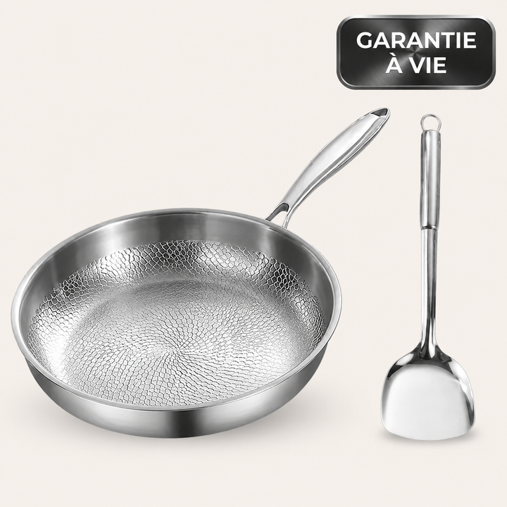 Vaillant Titane Ensemble Poêle Martelée + Spatule